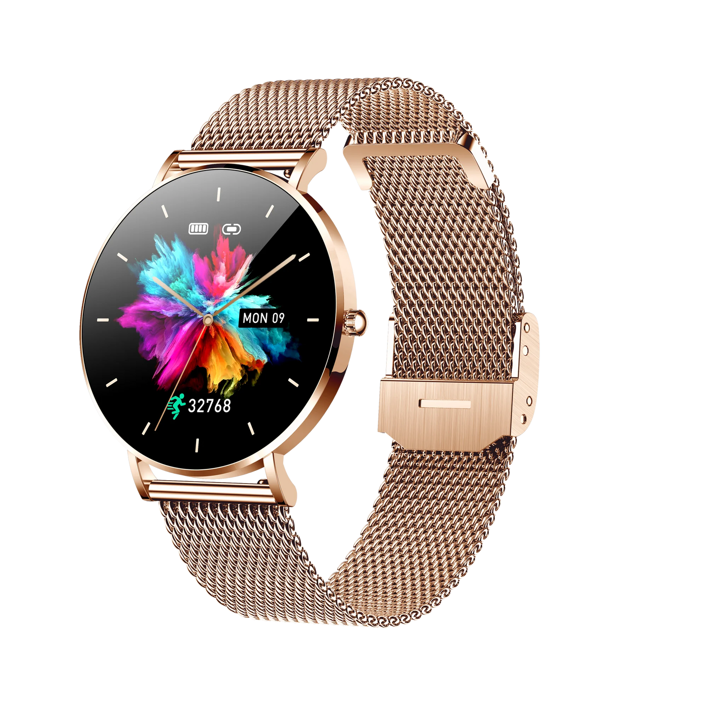 luckacco newest t8 lady ultra thin amoled screen smart watch blood oxygen sport smart band reloj inteligente women smart watch