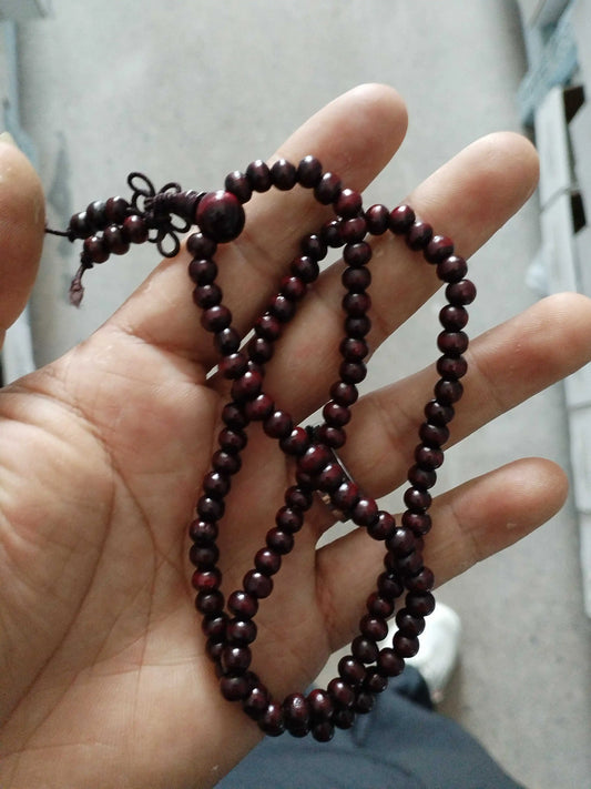Luckacco 1Pc Wood Bead New Buddha Bracelet Buddhist  Bangle Prayer Beads Copper Coin Women Men Lucky Religion Bracelets Charm Jewelry
