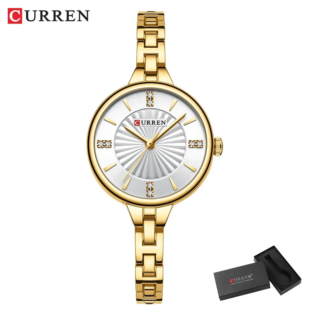 luckacco curren luxury women bracelet quartz watches for women magnetic watch ladies sports dress wrist watch clock relogio feminino
