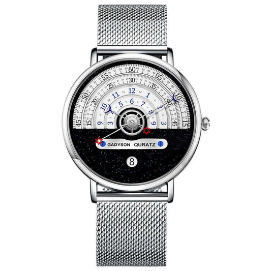 Luckacco Men's Starry sky Creativity Calendar Watches Casual Sport Watch For Men Quartz WristWatch Relogio Masculino
