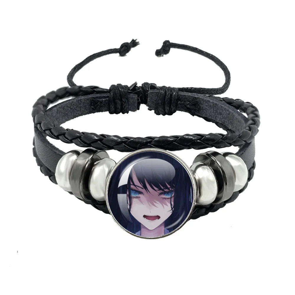 luckacco i love ado bracelets ado kyogen x uta glass bracelets art multilayer braided bracelets bangles jewelry ornament accessories fans