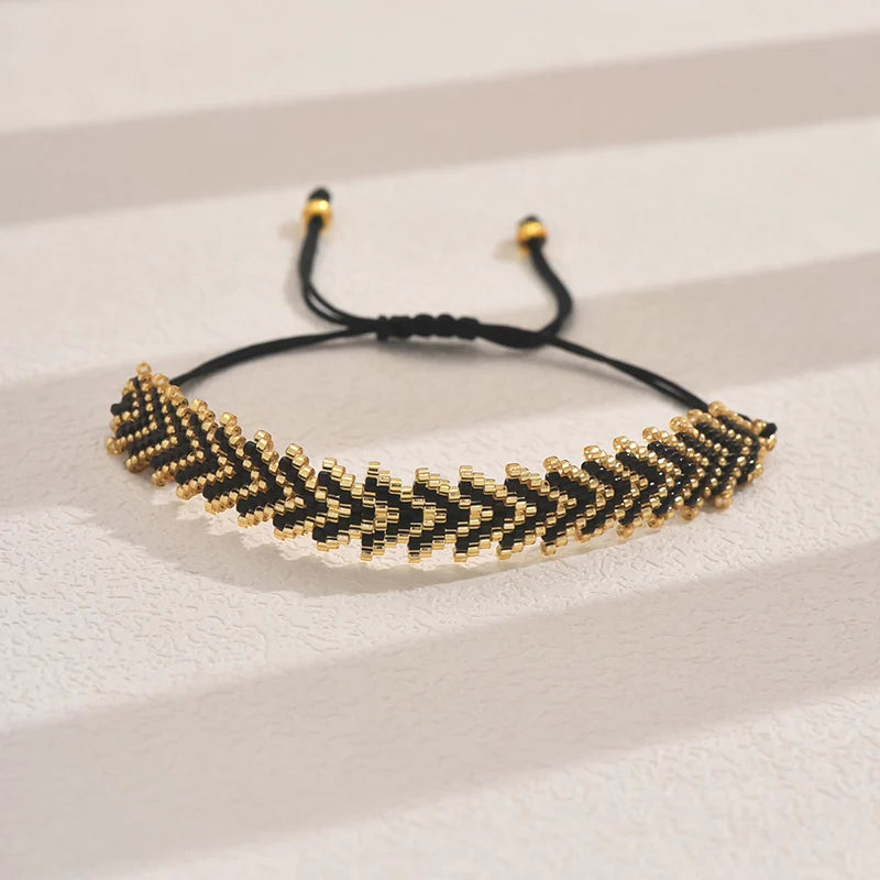 luckacco zhongvi miyuki bead bracelets multi layer bohemian glass seeds handmade adjustable jewelry fashion for women men