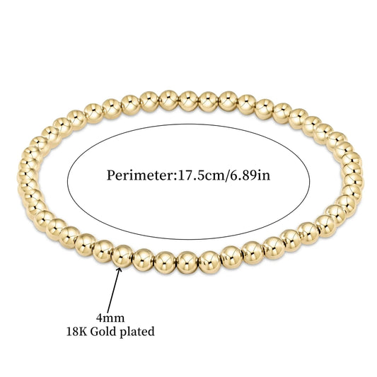 Luckacco Vlen Shell Pearl Bracelet With 18K Gold Plated Beaded Bracelets for Women Boho Summer Dainty Stackable Pulseras Jewelry