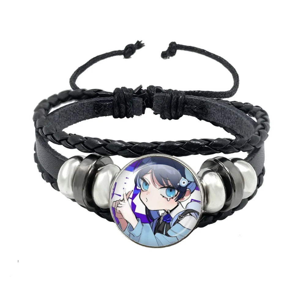 luckacco i love ado bracelets ado kyogen x uta glass bracelets art multilayer braided bracelets bangles jewelry ornament accessories fans