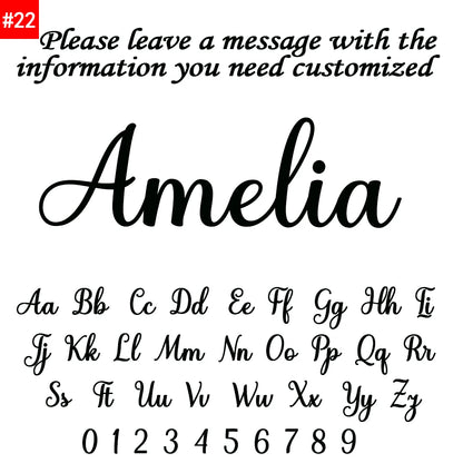 Luckacco Customized Couple Double Name Love Necklace Personalized Double Name Pendant Stainless Steel Jewelry Valentine's Day Gifts