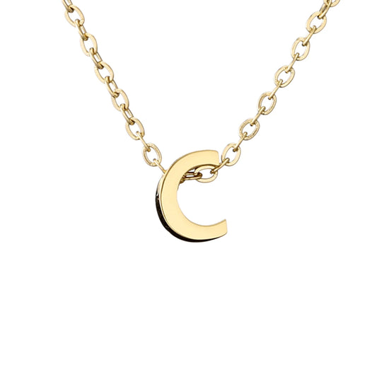 Luckacco Initial necklace letter pendant chamrs stainless steel Necklace jewelry Women's Necklace Box Chain Choker woman trend 2025 gift