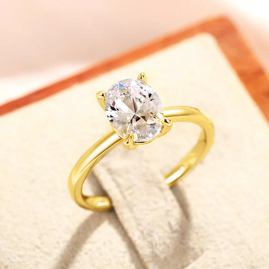 Luckacco New Retro Women Square Royal Princess Stylish Wedding Ladies Finger Ring  Pretty Gift Valentine's Surprise For Wife