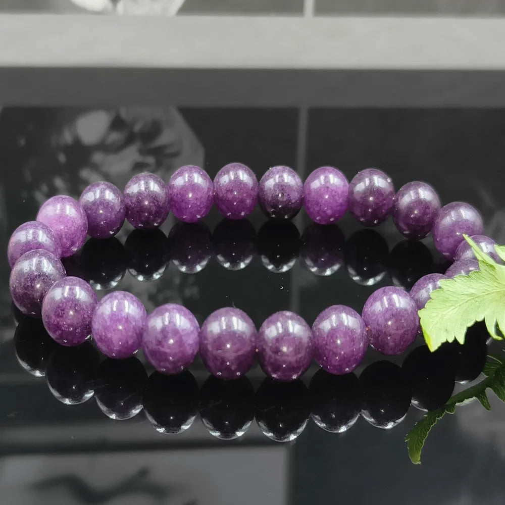 luckacco 8mm natural epidote zoisite stone bead bracelet homme quartz lava tiger eye bracelet made of natural stone jewelry for women