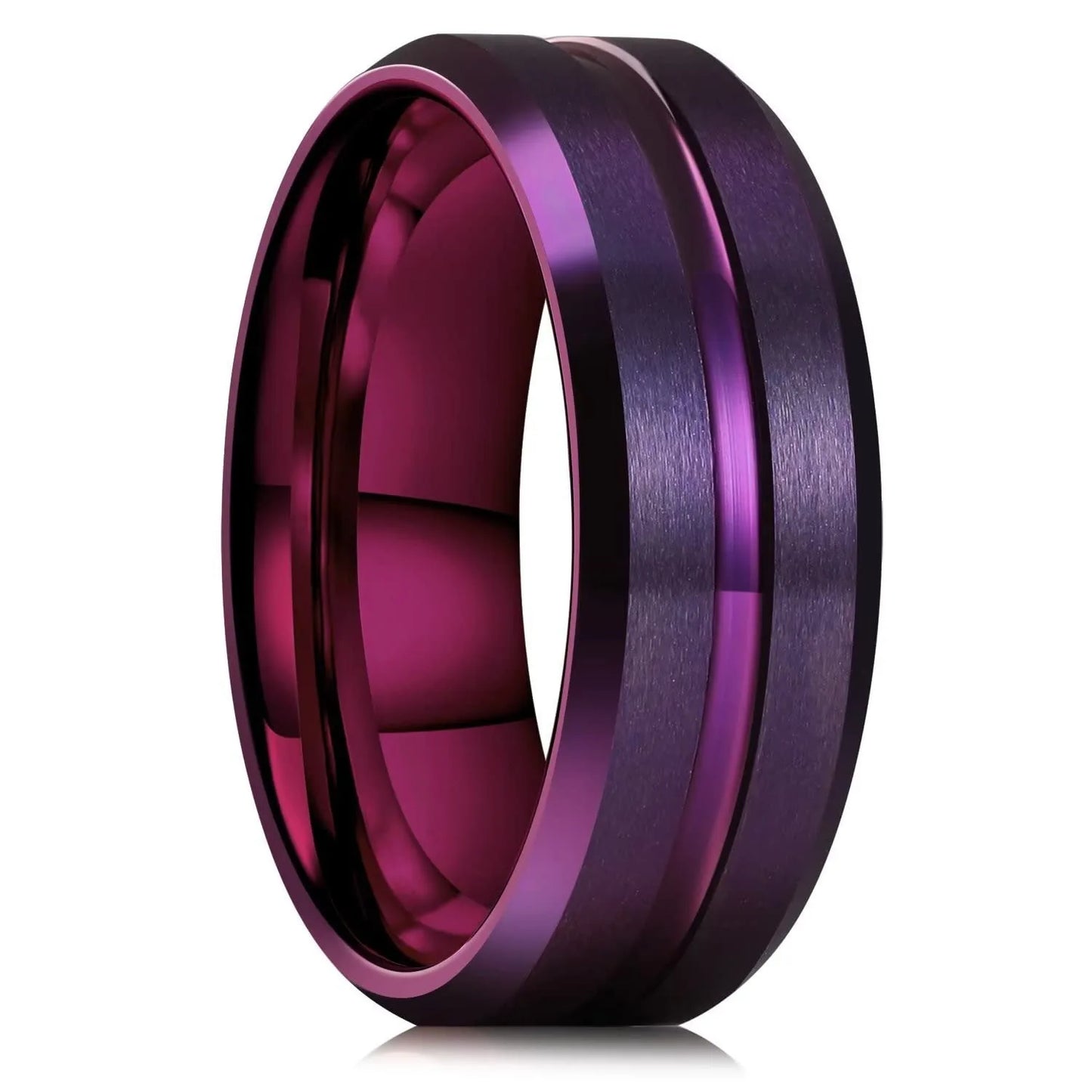 luckacco fashion 8mm black tungsten wedding celtic dragon rings inlaid blue zircon stainless steel rings for men blue carbon fibre ring