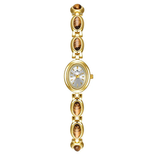 Luckacco Oval Rhinestone 2025 Ladies Wrist Watches Top Brand Luxury For Women Bracelet Watches Gold relogio feminino dropshipping Fashion