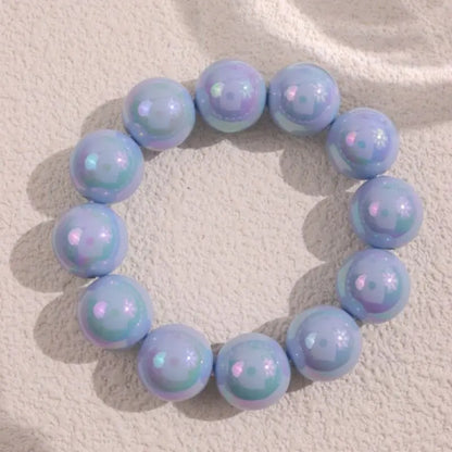 Luckacco European and American contrasting color laser beaded resin bracelet A
