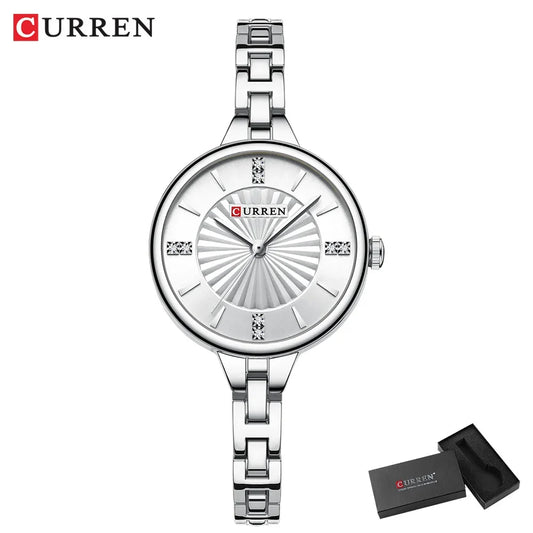 Luckacco CURREN Luxury Women Bracelet Quartz Watches For Women Magnetic Watch Ladies Sports Dress Wrist Watch Clock Relogio Feminino