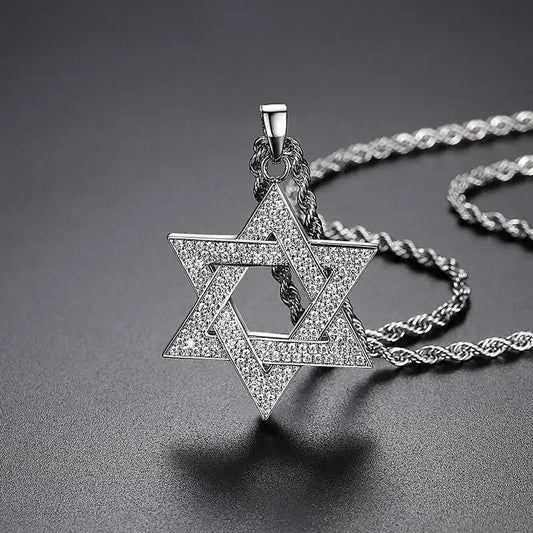 Luckacco Hip Hop Ice Out Zircon Letter Otf Letter Pendant Necklace for Men and Women Fashion Rock Party Jewelry Gift