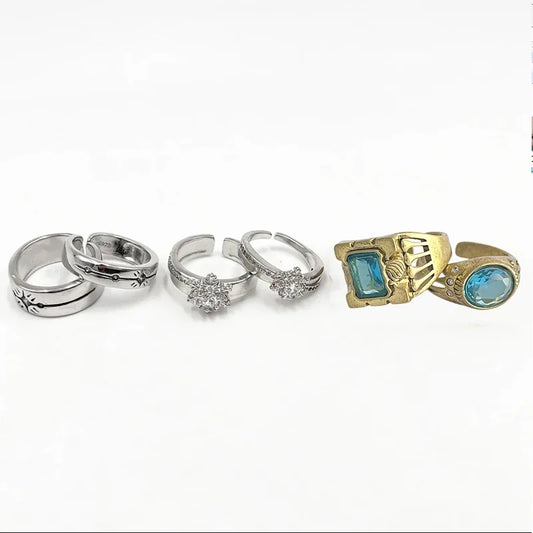 Luckacco Game Love And Deepspace Rafayel Xavier Zayne Cosplay Ring Unisex Adjustable Wedding Rings Couple Jewelry Accessories Gifts