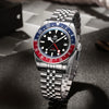 Luckacco ADDIESDIVE Luxury GMT515-24H Men's Watch Diver 200m Bubble Mirror Glass BGW9 Super Luminous Stainless Steel Men's Analog Watches