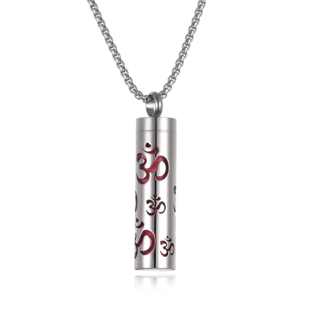 luckacco long strip stainless steel aromatherapy necklace perfume diffuser essential oil diffuser pendant necklace jewelry accessories
