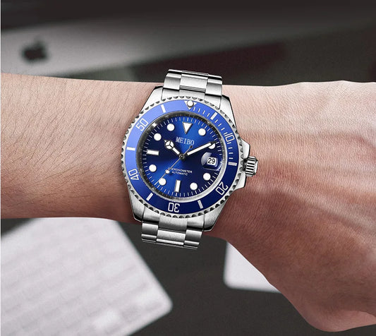 Luckacco New Fashion Men Luxury Calendar Quartz Watch Mens Famous Stainless Steel Casual Watches Relogio Masculino Male Wristwatches Hot
