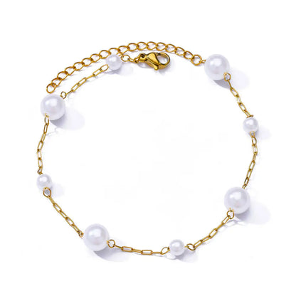 Luckacco Elegant Zircon Flowers Bracelet For Women Girls Charm Gold Color Stainless Steel Plant Bracelets Luxury Designer Jewelry Gifts