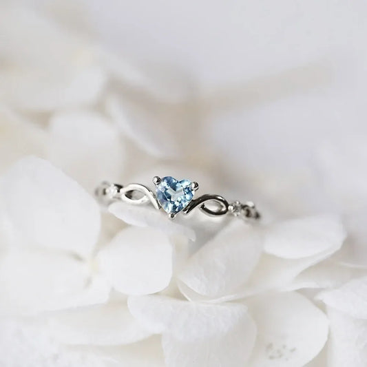 Luckacco Romantic Pink Heart shaped Ring for Female Cubic Zirconia Bridal Wedding Party  with Minimalist Fashion Jewelry Accessories