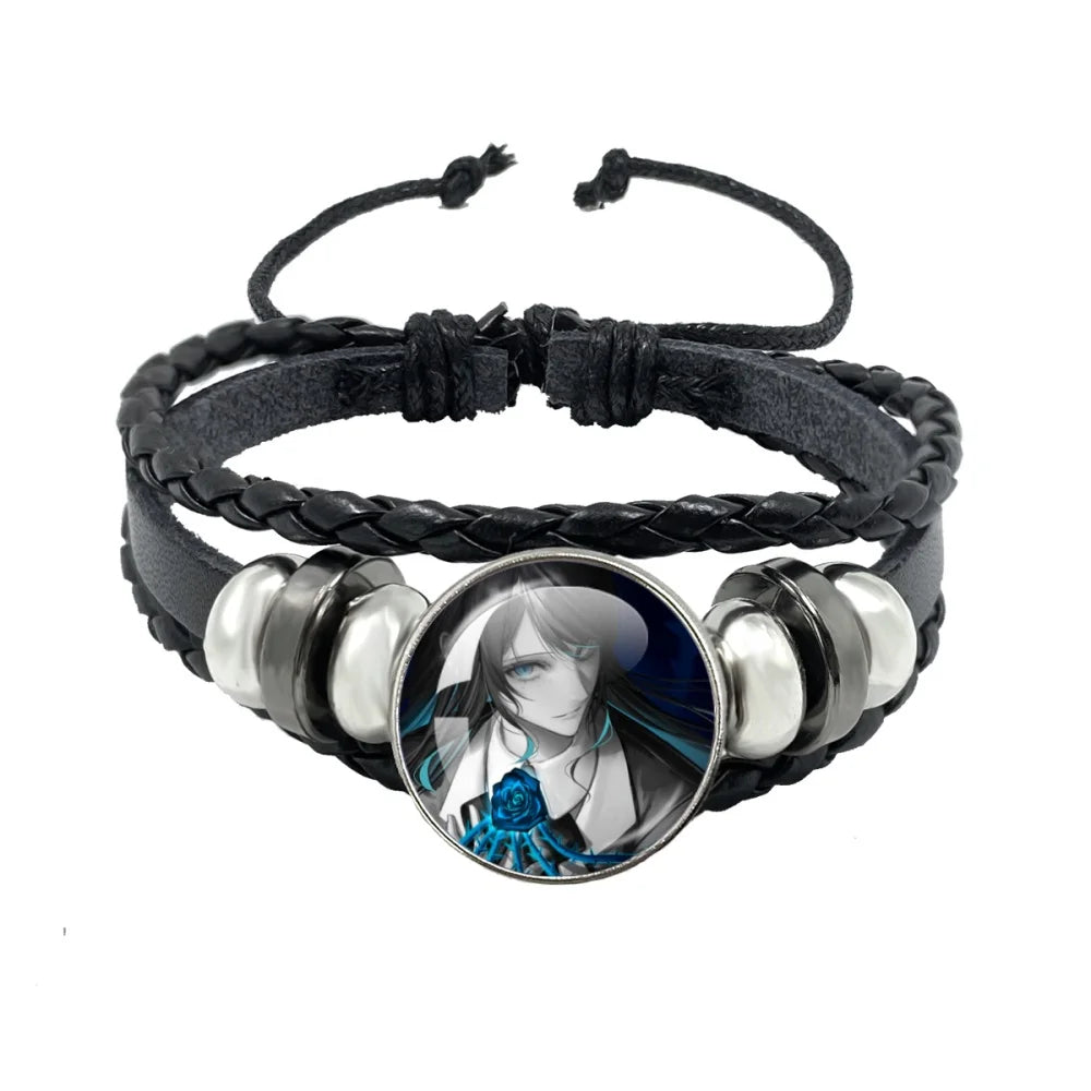 luckacco i love ado bracelets ado kyogen x uta glass bracelets art multilayer braided bracelets bangles jewelry ornament accessories fans