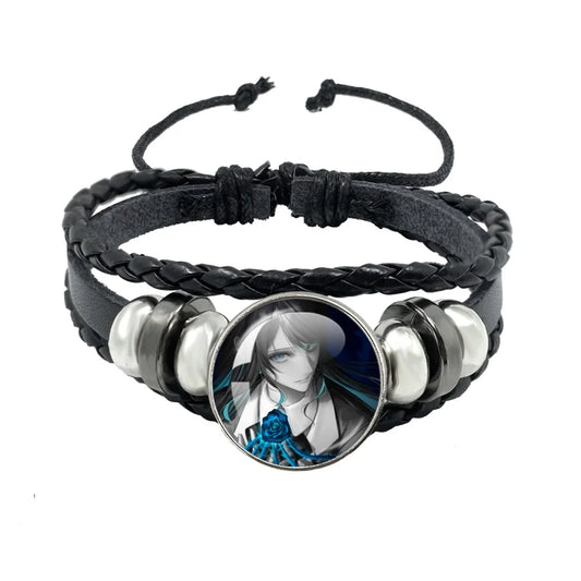 Luckacco I Love Ado Bracelets Ado Kyogen X Uta Glass Bracelets Art Multilayer Braided Bracelets Bangles Jewelry Ornament Accessories Fans