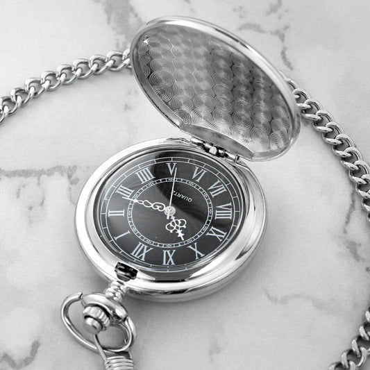 Luckacco All Hunters Retro Silver Smooth Quartz Pocket Watch For Men Women Steampunk Necklace With Chain