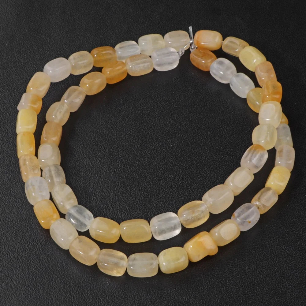 luckacco 4x6mm rectangle stone beads natural aventurine square shape crystal loose beads for jewelry making diy charm bracelet necklace