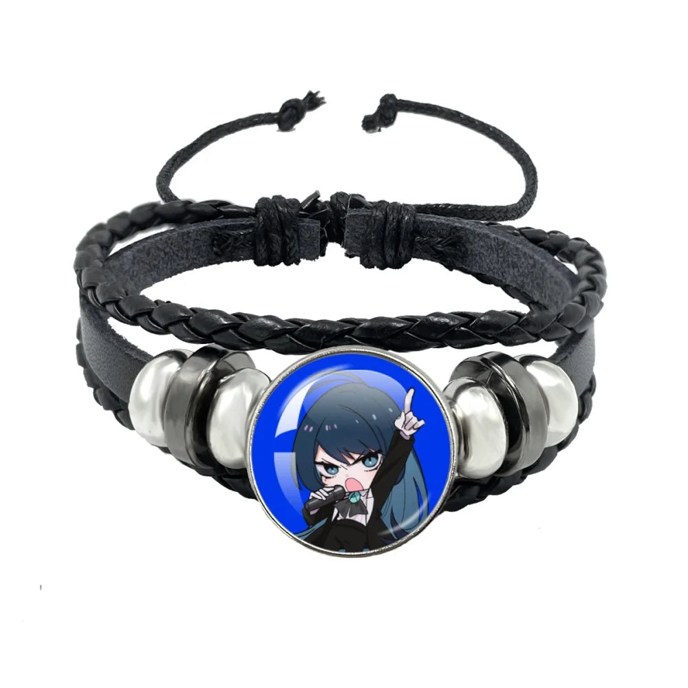 luckacco i love ado bracelets ado kyogen x uta glass bracelets art multilayer braided bracelets bangles jewelry ornament accessories fans