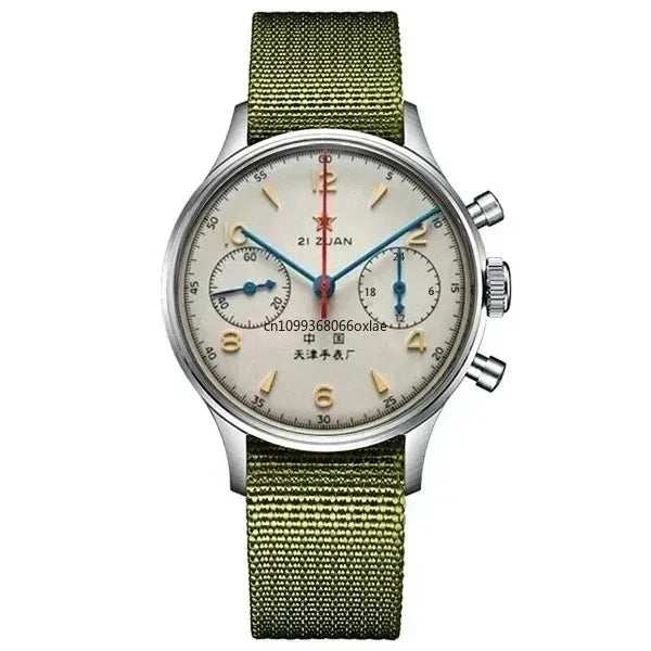 luckacco seagull original 1963 timing code men's watch/accessory bubble dome glass beat quartz clock business luxury retro chronograph