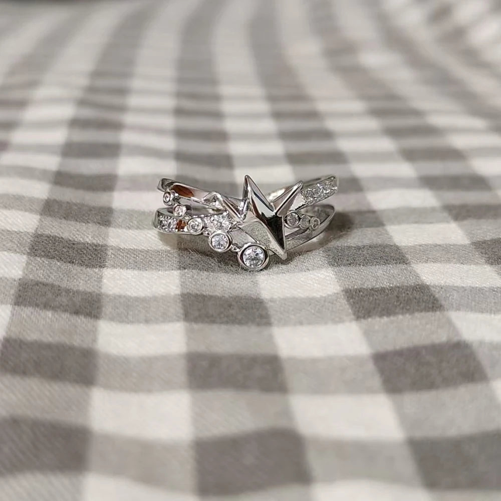 luckacco game love and deepspace rafayel xavier zayne cosplay ring adjustable opening wedding rings couple jewelry accessories gifts