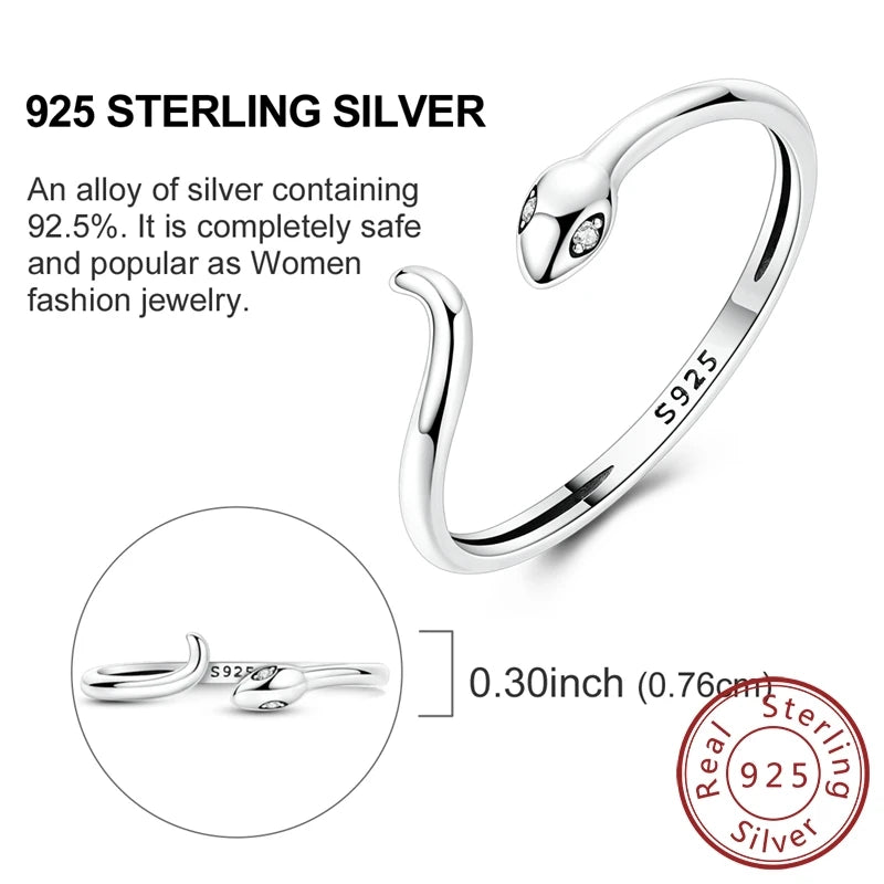 luckacco new 925 sterling silver rings gold heart bow adjustable open closed ring suitable for women stacking ring fashion jewelry gift