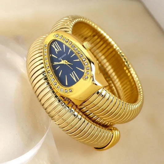 Luckacco High-quality Luxury Women Quartz Watch Bracelet Stainless Steel Wristwatch Fashion Gold Ladies Watches Clock Relógio Feminino