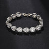 Luckacco Micro inlaid exquisite AAA drop zircon bracelet feminine bridal wedding dress hand ornament