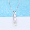 Luckacco Vintage 925 Sterling Silver Cat Necklaces For Women Luxury Elegant Jewelry Choker Jewellery Money 925