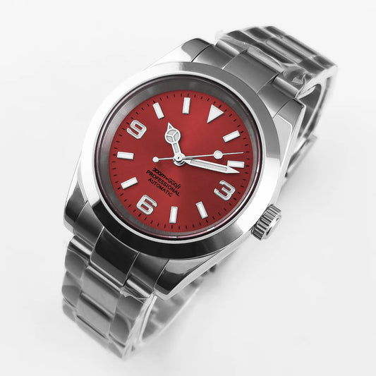 Luckacco 36mm/39mm NH35 Movement Mechanical Wristwatches Stainless Steel Men Watch Sapphire Glass 10BARS for Men Women Watches reloj