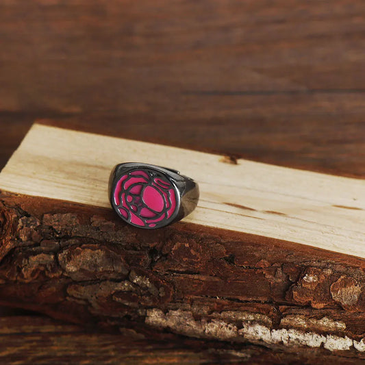Luckacco Anime Tenjo Utena Cosplay Ring Unisex Adjustable Opening Couple Rings Jewelry Accessories Gifts