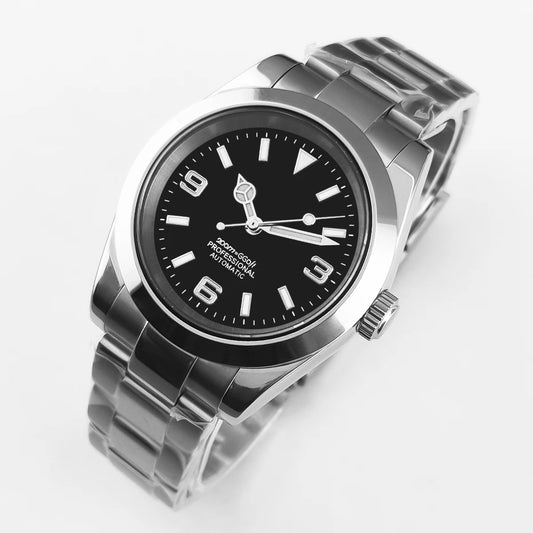 Luckacco 36mm/39mm NH35 Movement Mechanical Wristwatches Stainless Steel Men Watch Sapphire Glass 10BARS for Men Women Watches reloj