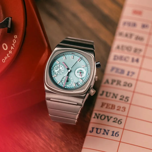 Luckacco CILOA man high quality quartz watches for men retro automatic movement steeldive male stainless steel waterproof watch men's