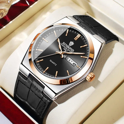 Luckacco New Casual Business Fashion Quartz Wristwatches Movement Silver Clock Men Luxury Watch Automatic Watches Mens Gifts Reloj Hombre