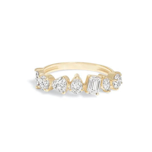 Luckacco Designer Tennis Zircon Rings for Female Shiny Dainty Crystal Stacking Matching Wedding Finger Ring Fashion Chic Jewelry R018