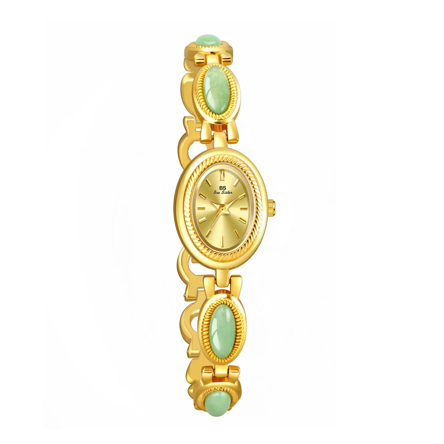 luckacco oval rhinestone 2025 ladies wrist watches top brand luxury for women bracelet watches gold relogio feminino dropshipping fashion