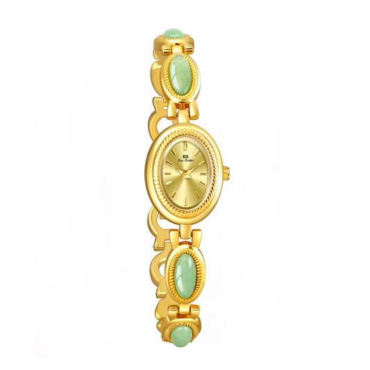 Luckacco Oval Rhinestone 2025 Ladies Wrist Watches Top Brand Luxury For Women Bracelet Watches Gold relogio feminino dropshipping Fashion